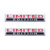 2 Pieces Limited Edition Emblem 3D Metal Car Sticker Emblem