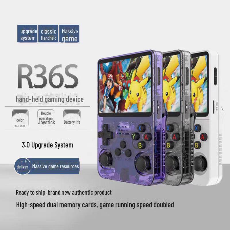 R36S Handheld Retro-Spielekonsole: Dual-System, Tragbare Linux-Arcade, PS1-kompatibel