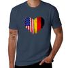 USA GerUnisexy Heart  Dual Citizenship Vintage Retro Design TShirt Dry Fit Running Short Sleeve Top