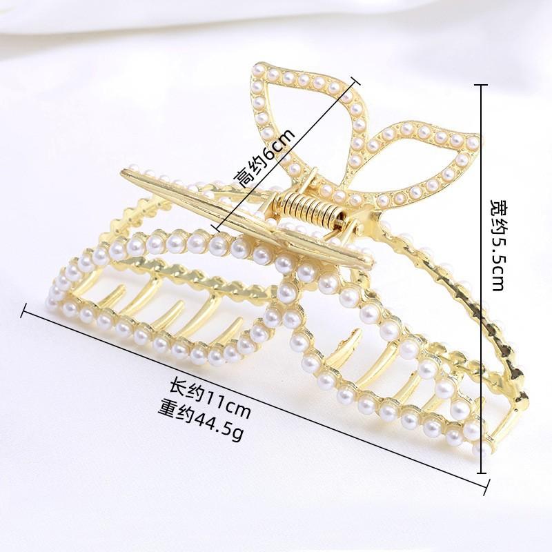 Fashion Disc Hairpin Shark Clip Large Hair Volume Multi-French Grab Clip Women'S Premium Sense Back Head Hair Accessories Head Accessories