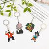 Classic Cartoon Metal Keychain Unisex Motorcycle & Car Design Fashion Keyring Backpack Accessory Gift for Friends