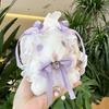Cute Lolita Rabbit Pendant Plush Toy Soft Short Plush Doll Girl Gift Decor 14cm