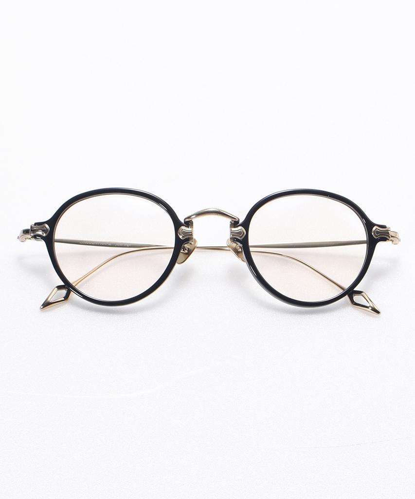 Lingkeonpeuleim 0706 Mad Craft Pure Titanium Eyeglass Frame Gold