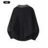 Mens Contrast Color Collar Knit Sweater High Quality Casual Long Sleeve Pullover Young Adults