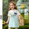 ASK JUNIOR Girls' Summer Breathable T-Shirt Dress