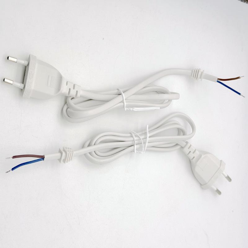 CE Two-Pin Plug Power Cord for European Beauty Instruments and Disinfection Lamps