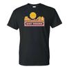 West Virginia Groovy Sunset - Landscape Vacation Home State T Shirt - Black