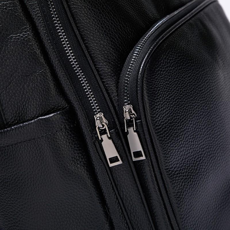 Zaino in Pelle di Mucca di Primo Strato Grande Capacità alla Moda Semplice Casual Pelle Vera Borsa Unisex