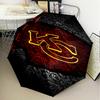 Kansas Chiefs Logo Umbrella Folding Umbrella, Automatic Umbrella 8-Frame for Travel, Camping Use Gift for Halloween Christmas