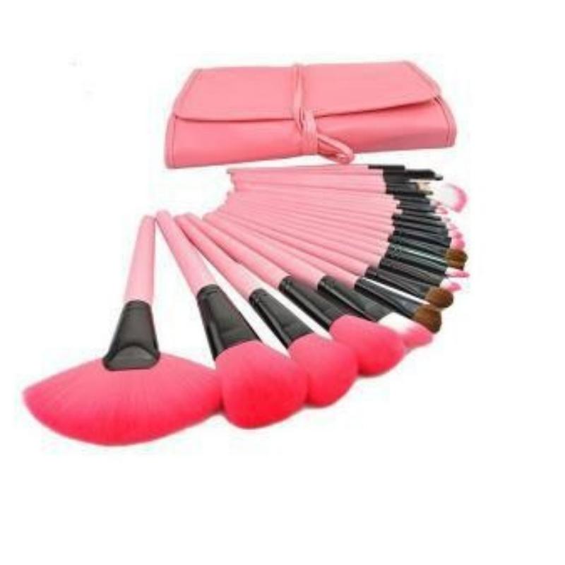 24pcs Makeup Brush Set Professional Makeup Cover Brush Complete Set of Makeup Tools Eye Shadow Brush Soft Brush Package Portable