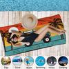 1pc Camper Van Print Towel Sports Quick-Drying Super Absorbent Camping Towel Lightweight Gym Swimming Yoga Beach Towel