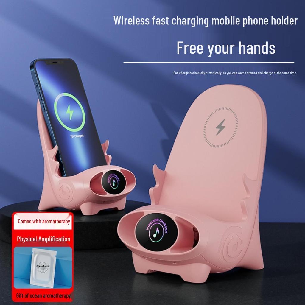 V8 Desktop Chair Wireless Charger M111 with Aromatherapy Phone Holder