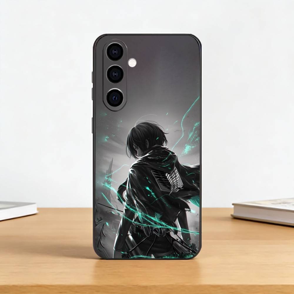A-Attack on T-Titan Mikasa Phone Case For Samsung Galaxy A73,A72,A71,A70,A53,A52,A51,Others Soft Black Cover