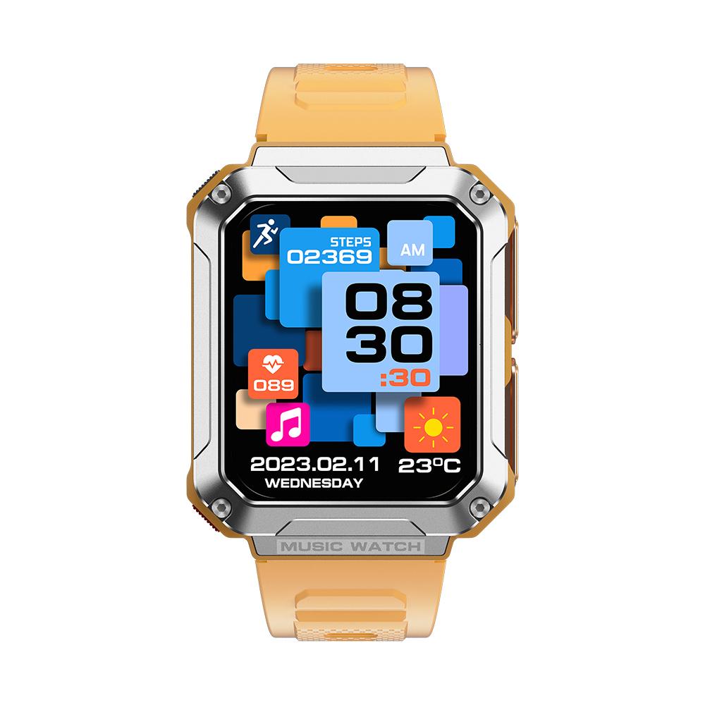 T93 Akıllı Saat 1.96 İnç 4GB Hafıza Kablosuz Bluetooth Çağrı Kulaklık Spor Müzik Kulaklık Akıllı Saat Erkekler Kadınlar İçin
