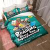 DOG MAN Cute Cartoon Pattern Bedding Set Duvet Cover Set Single Double Bed King Size Bed Set Adult Boys Bedroom Anime Sheet