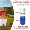 ABS Plastic Chicken Waterer With Stainless Steel Nipple Automatic Poultry Drinker For Coops Cage Leakproof