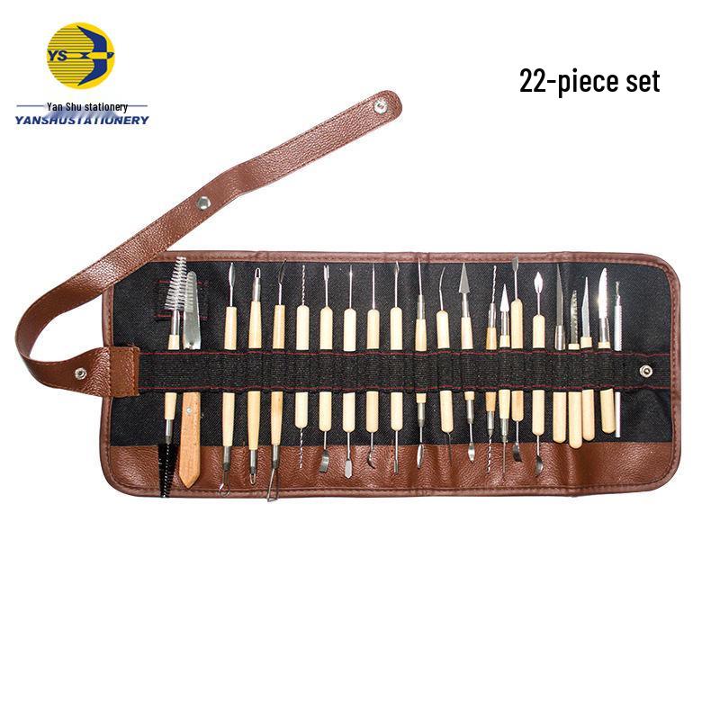 30-Piece Clay Sculpture and Carving Tool Set for Pottery and Polymer Clay