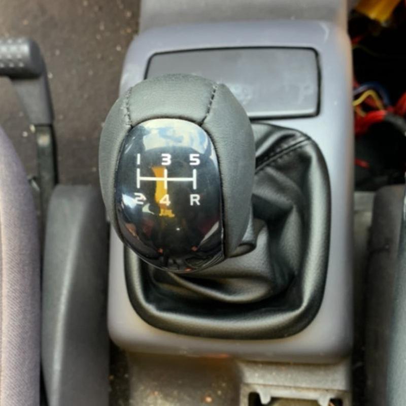 Biltillbehör Manuell 5-växlad Växelväljare Spak med Damaskskydd För Mercedes-Benz W168 A-klass 1997-2004