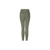ASICS Solid Color High Elastic High Waist Slim Fit Sports Pants Women bottoms Army-Green 2012C956-300