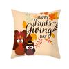 New Pumpkin Thanksgiving Pillow Cover Ins Nordic Peach Skin Printed Cushion Cushion Cover Home Products
