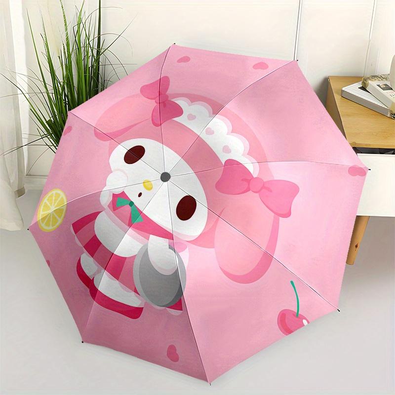 

My Melody,Pink Automatic Umbrella-Foldable, Durable 8-Bone Design, Compact and Stylish, Great for Camping, Halloween, Christmas, Mother s Da