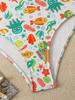 European & American Women's Slimming Halter One-Piece Swimsuit with Print
