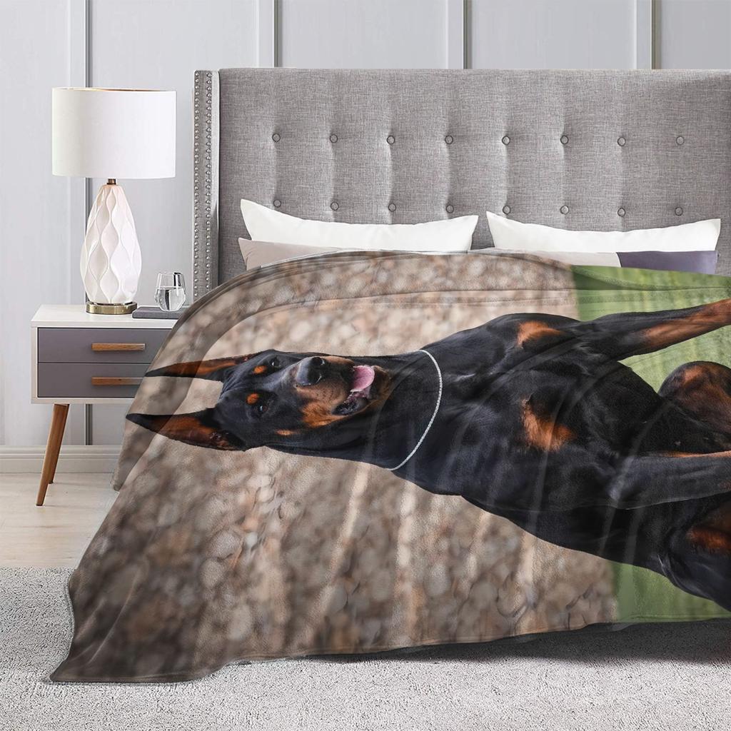 Cane Corso Flannel Blanket Soft Bedding Throws for Couch Chair Travel Funny Bedspread Sofa Bed Cover