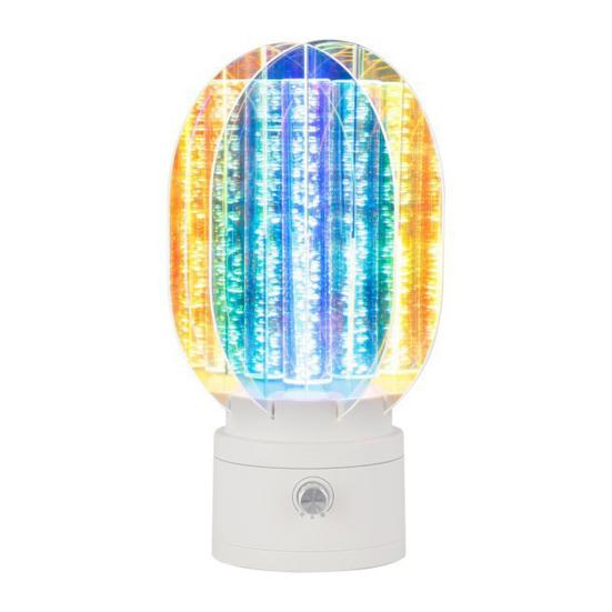 Aurora Night Light Stepless Dimmable 360-Degree Rotating RGB 7 Colors Rechargeable Aurora Light Projector Bedside Lamp