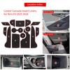 Smabee for Kia Niro EV 2023-2026 Anti-Slip Gate Slot Mat PVC Center Console Liners Door Groove Pad Non-slip Mats Accessories