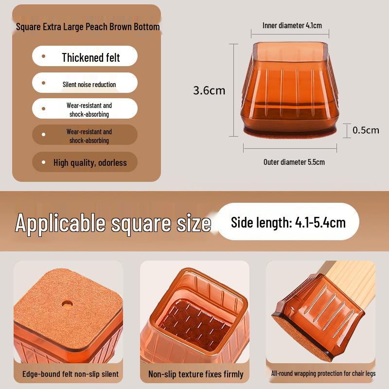 Silicone Chair and Table Leg Covers - Silent, Non-Slip Protection for Furniture