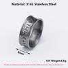 New Creative Design Stainless Steel Viking RUNE Ring Men Nordic Trinity Wedding Rings for gift Fashion Jewelry
