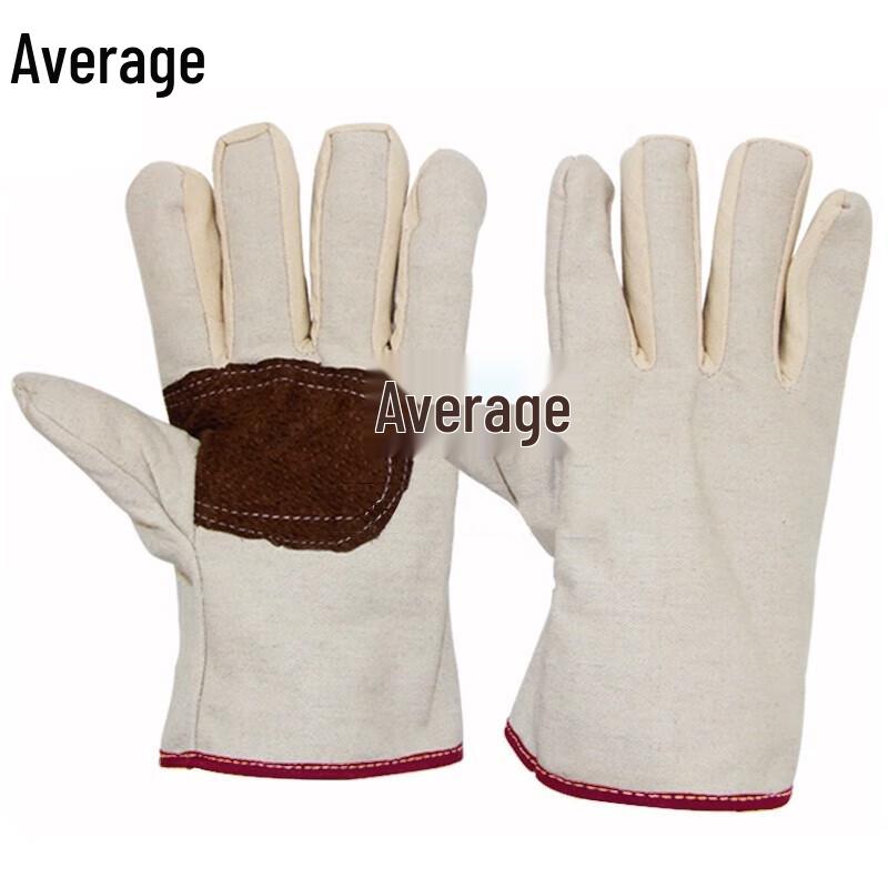 Thick Canvas Leather Palm Work Gloves