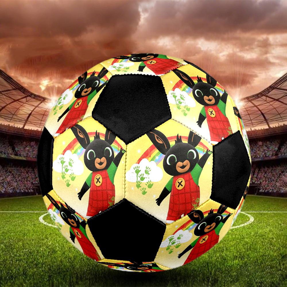 Bing Soccer Ball Colorful All Ages Machine Stitched PVC Competition Ready Durable High-Bounce.SIZE5