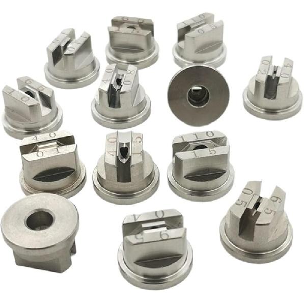 

4 шт. Нержавіюча сталь Сільське господарство Плоскоструменеве форсунка-віяло Форсунки для зрошення у формі віяла для дрона Захист рослин Розпилення пестицидів(110015) 110015