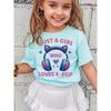 Summer Just A Girl Who Likes K-POP " Pattern Printed Children T-shirt Trendy Girls Clothing Casual Fashionable Kids Short Sleeve