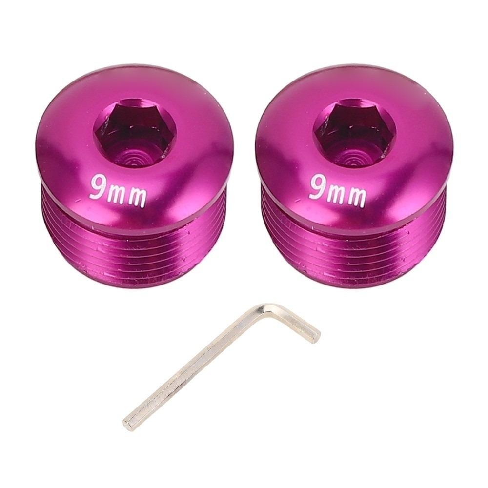 2PCS Aluminum Alloy Cycle Pedal Dust Cover M14 Thread Bike Pedal Screw Cover Bike Pedal Protection