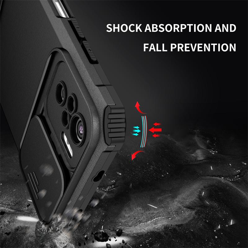 Für Xiaomi Poco M5S Hülle Schiebe Kameraobjektiv Panzer Ständer Handyhülle Für Poko Pocco Poxo Little M5S M 5S 5 S PocoM5S 4G Rückseite