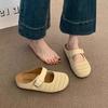 Xia Wai's new women's retro woven bag head slippers women wear bohemian pedals with thick soles