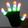 1 Paar Leuchtende Handschuhe LED Leuchtende Fingerhandschuhe mit 7 Farb-Dynamik-Lichtmodus Atmungsaktive Blinkende Rave Party Handschuhe für Erwachsene Jugendliche
