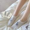 Cartoon Dog Cute Sock Slippers Fashion Summer Invisible No Show Socks Women Silicone Non-slip Japanese Kawaii Low Cut Boat Socks