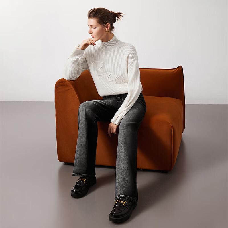 

Navigare Women s Straight Casual Vintage Denim Jeans L