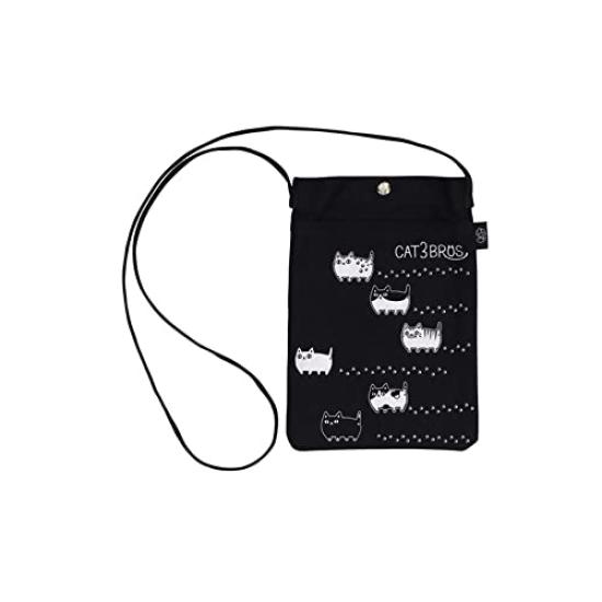 

Ceramic Ai Cat 3 Brothers Pochette Walking W17 D24 23168 Size Approx.