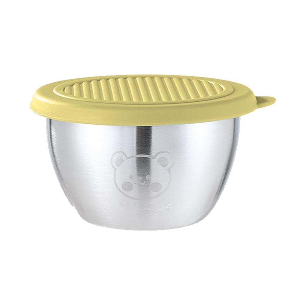 1.69oz/50ml Reusable 304 Stainless Steel Salad Sauce Container with Lids Leakproof Camping Hiking Picnic Outdoor Sauce Dispenser