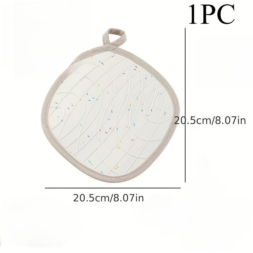 

Silicone Grip Heat Pad Insulation Pad Silicone Pot Holders Set Non Slip Heat Resistant Potholders Kitchen Decor Accessories 20.5cm