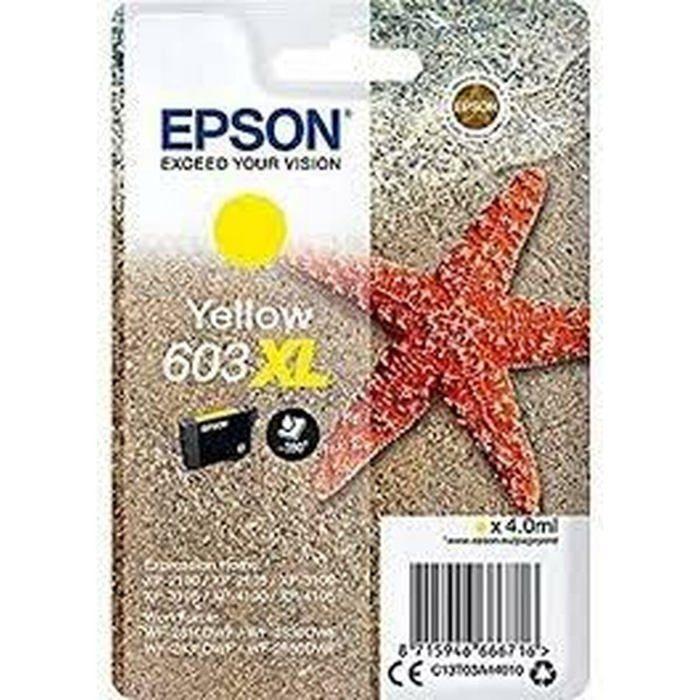 Cartouche d'encre jaune - Epson - XP-2100 - 3100 - 4100 - WF-2830DWF - 2850DWF - 10 unités - Multicolore