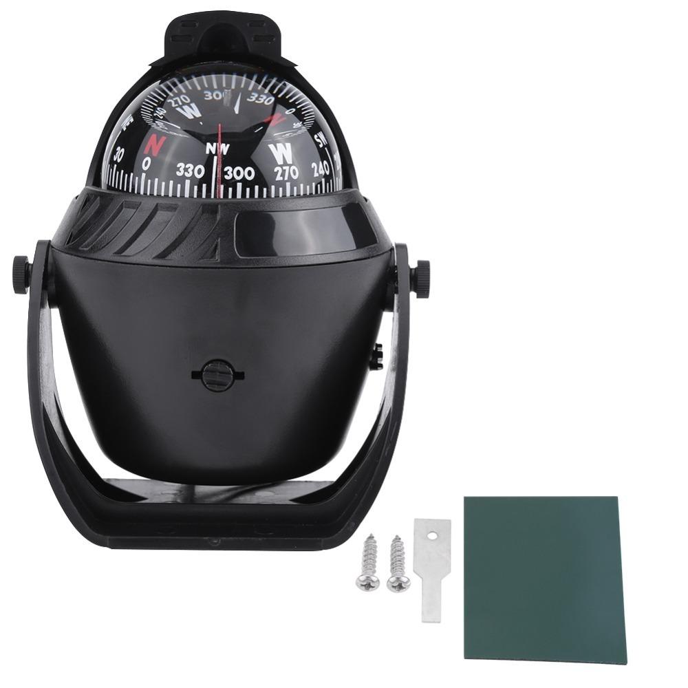 

High Precision Electronic Pivoting Compass Car Compass LED Light Compass Marine Navigation Compass Boat Compass Car Navigation чорний