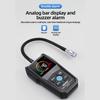 Professioneller Brenngasdetektor-Analysator 50000 PPM 100% LEL Gasleckdetektor LCD-Bildschirm Ton- und Lichtalarm Gasanalysator CH4 C2H2 C6H6 C2H5OH