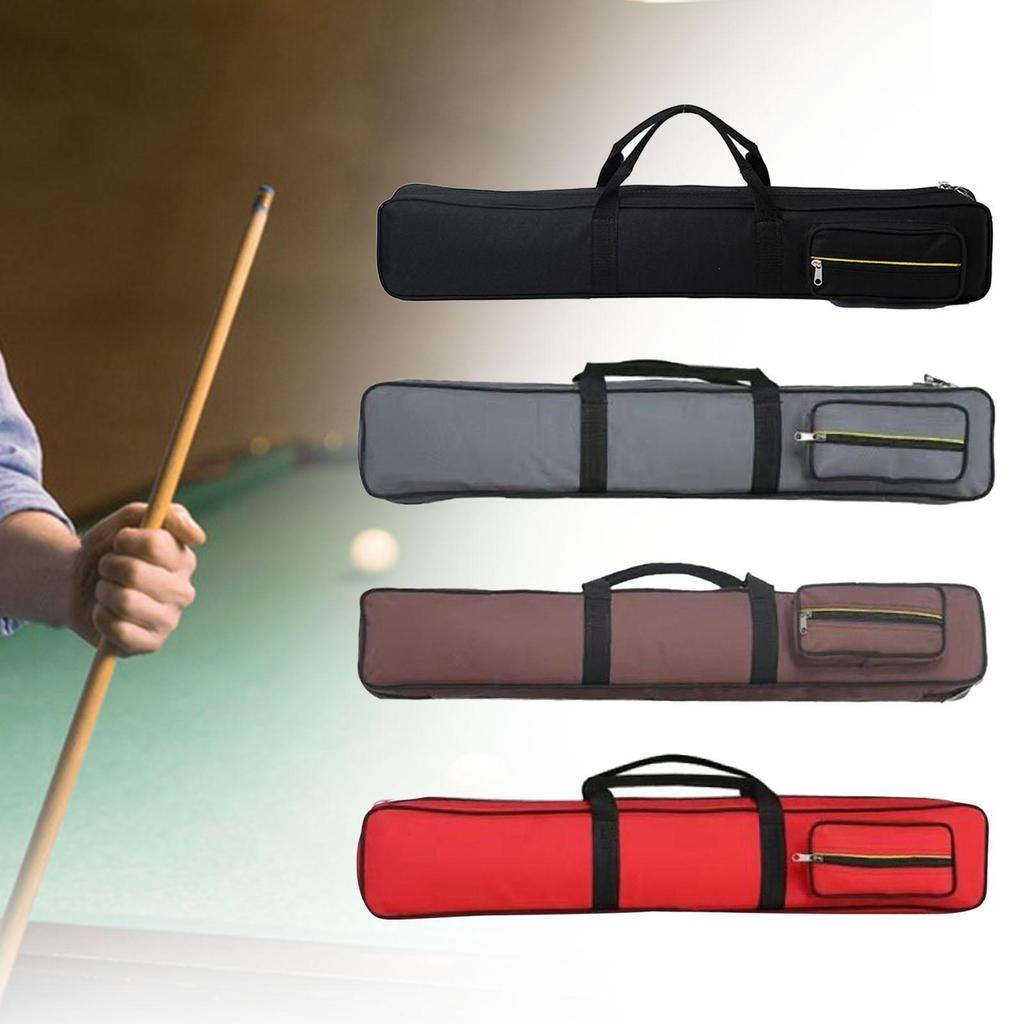 Billiard Case Pool Cue Bag Storage Organizer Oxford Cloth Carry Strap Internal Divider Pocket