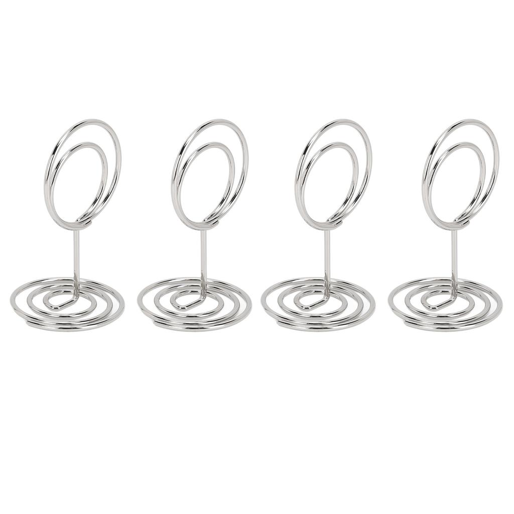 30pcs Table Number Clip Small Decorative Metal Wire Desk Card Holder Stand for Picture Note Wedding Party