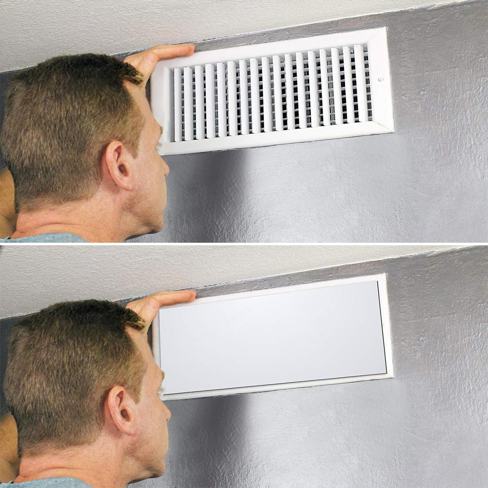 4Pcs Magnetic Vent Covers Double Thick Thickness Flexible Tool Adhesive Magnet Covers for Wall Floor Ceiling Vent Covers